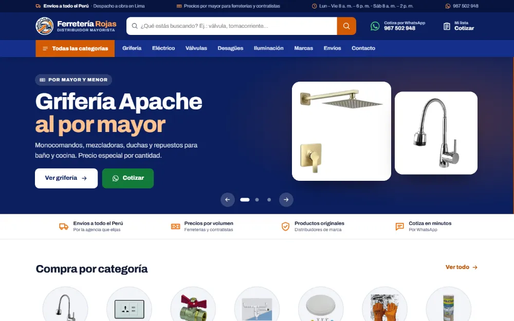 Tienda en línea de Distribuidor Logístico Rojas